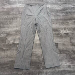 Ralph Lauren Black Label Side Zip Straight Leg Wool Trousers Light Gray Womens 4